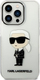 Kllëf telefoni Karl Lagerfeld KLHCP14XHNIKTCT, për iPhone 14 Pro Max, hardcase transparent, me dizajn ikonik