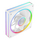 Ventilator PC MODECOM VOLCANO LOOP 120 ARGB, 120mm, reverse fan, i bardhë