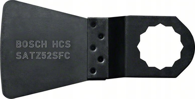 Skreper për multicutter Bosch HCS Satz 52 SFC, fleksibël, 52 x 38 mm, i zi