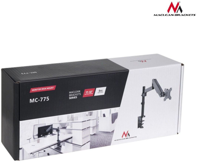 Montues monitori për tavolinë Maclean 17 "- 32" (MC-775), i zi 