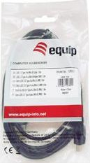 Kабел USB Equip USB-A во USB-B, 1.8 m, црн