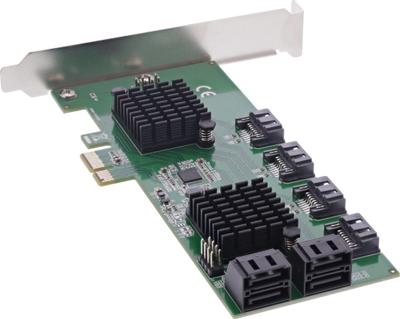 Kartë kontrolleri SATA InLine 76617K, PCIe 2.0, 6 Gb/s, low profile
