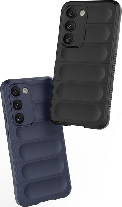 Kllëf telefoni Hurtel Magic Shield për Samsung Galaxy S23 Plus, TPU i butë e fleksibël, mbron nga rëniet, blu e çelët