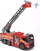 Lodër kamion zjarrfikës Dickie Toys Giant Fire Truck, me drita, zëra edhe spërkatje uji, i kuq