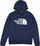 Bluzë me kapuç The North Face, pambuk, logo përpara, blu navy