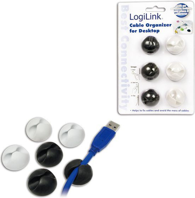 Organizues kabllosh LogiLink (KAB0009), 6 copë 