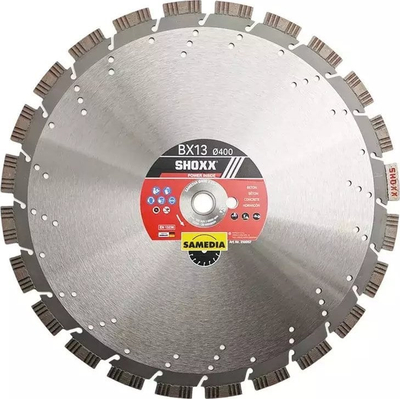 Disk diamanti prerës Samedia BX13 310057, 400mm, bosht 20/25.4mm, argjendt