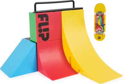 Set loje fingerboard Tech Deck Competition Wall 2.0, me rampë dhe rail, për fëmijë 6+, multicolor