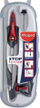 Busull vizatimi Maped Compass Stop System 175434, metal, me kuti plastike, gri
