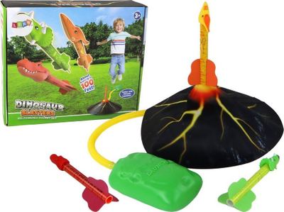 Lojë me raketa Volcano Launcher, set dinosaurësh, për kalamaj