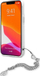 Mbulesë telefoni Guess GUHCP13SKSPESI për iPhone 13 mini, TPU, me zinxhir, ngjyrë argjendtë