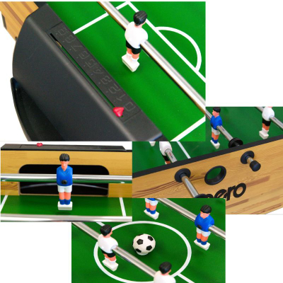 Tavolinë lojrash Enero Multi Game 9in1, futbol tavoline edhe bilardo, shumëlojëshe, dru natyral