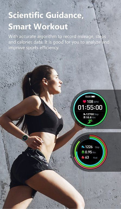 Ora inteligjente uniseks Pedometer Sms Pl Pulse, monitorim hapi, matje pulsi, rozë