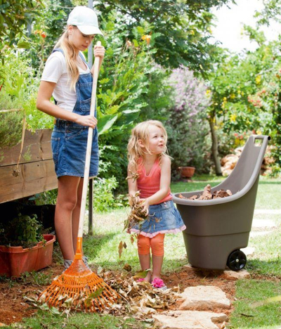 Karrocë pune Keter Easy Go, 50L, plastike e fortë, taupe