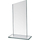 Trofe qelqi Tryumf Glass M72A, 22cm, drejtkëndor, transparent
