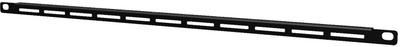 Panel i verbër i ajrosur për rack BSV Series, 19", çelik 1.5 mm, i zi