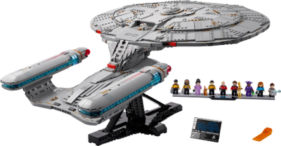 Set LEGO Icons Star Trek U.S.S. Enterprise NCC-1701-D, model ndërtimi, për të rritur, shumëngjyrësh