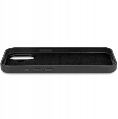Këse telefoni Decoded Leather Backcover për Apple iPhone 17, MagSafe, lëkurë natyrale, e zezë