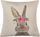 Set jastëkësh për zbukurim Beliani TULIPA, 45 x 45 cm, pambuk, taupe gri