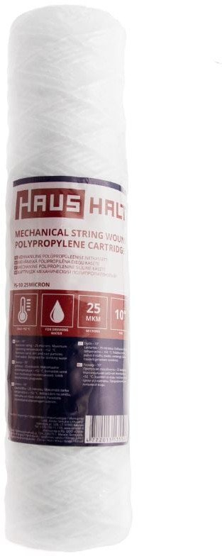 Fishek filtër uji Haushalt PPW-5A, 5", 25 mikron, i bardhë