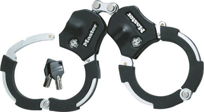 Prangë sigurie Master Lock Street Cuff 8200EURDPRO, 36cm, me çelës, e zezë-argjendtë