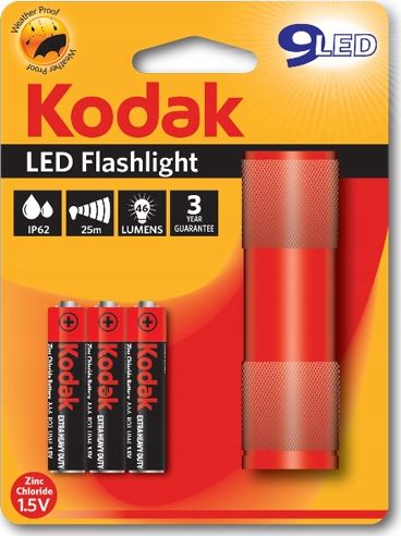 Elektrik dore Kodak LED 9LED, 2W, IP62, i kuq