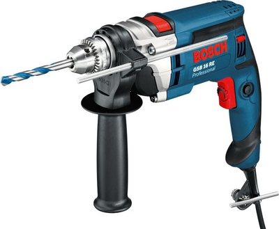 Trapan me goditje Bosch GSB 16 RE Professional, 750W, 2.2kg, blu