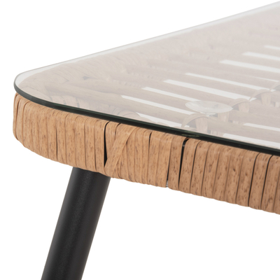 Tavolinë ngrënieje drejtkëndore Allegra 159,5×89,5×72 Hcm (HM5538.11), zezë