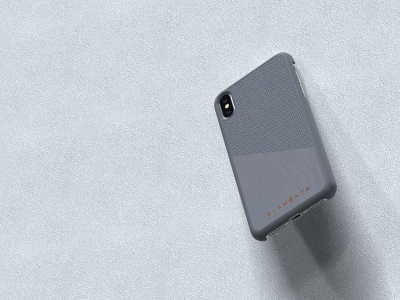 Futrollë telefoni Nordic Elements Original Hel për iPhone Xs Max, me dru panje natyral, mban karikimin me valë, gri e mesme