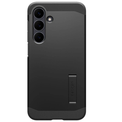 Këllëf telefoni Spigen Tough Armor MagFit, 6.7", me këmbicë mbrapa, i zi