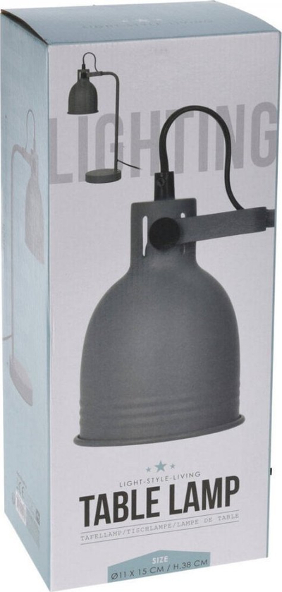 Llambë tavoline Lighting Table Lamp, metal, 40 cm, gri