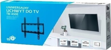 Mbajtëse muri për TV TB-450E, deri 55\", 35 kg, e zezë