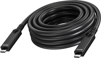 Kabllo Vision Active Optical DisplayPort, DP 1.4, 16.2 Gbps, e zezë