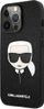 Kapak telefoni Karl Lagerfeld PU Saffiano Karl Head, për iPhone 13 Pro, i zi