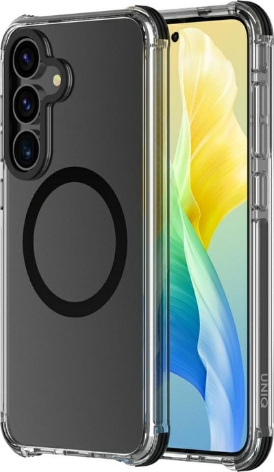 Kapak telefoni Uniq Combat Magclick për Samsung Galaxy S25 Plus, me karikim wireless, i zi