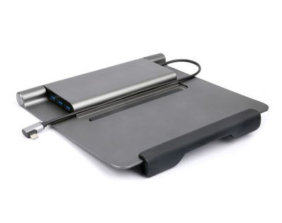 Носач за ноутбук Acer 5 во 1, USB Type C, HDMI, сребрен