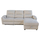 Divan qoshe Synthia HM3308.01R, mekanizëm recliner, hapësirë ruajtjeje, bezhë