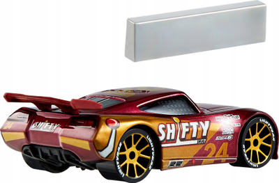 Makina lodër Disney Pixar Cars William Byrev 24, metal, Nascar, e kuqe me ari