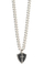 Qafore për meshkuj GUESS South Elemeda JUMN04019JWSTBKT/U, 65cm, e argjendtë/zezë