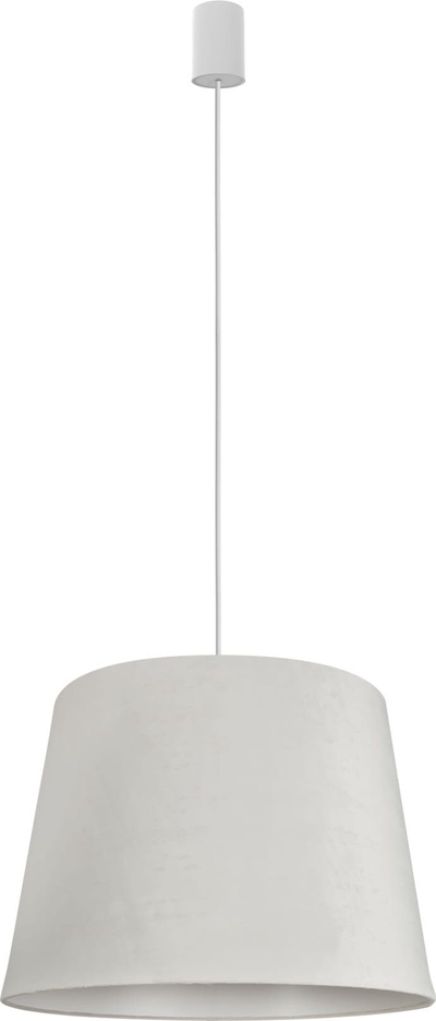 Llambë varëse Suspension Cone M, abazhur kadifeje 46.5cm, e bardhë