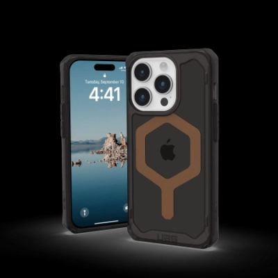 Mbrojtëse telefoni UAG Plyo Pro, MagSafe, për iPhone 15 Pro, e zezë bronzi