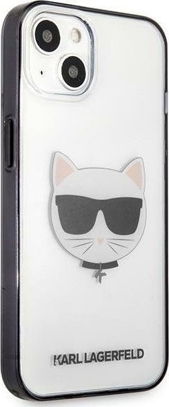 Mbrojtëse telefoni Karl Lagerfeld Choupette, transparente, për iPhone 13 Mini, e bardhë