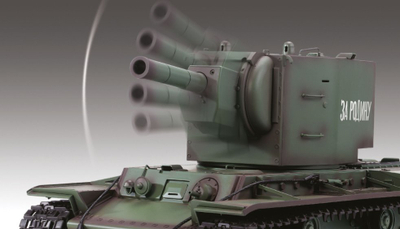 Тенк со далечински управувач Amewi KV-2 Professional Line, размер 1:16, Li-Ion батерија 1800mAh, зелен