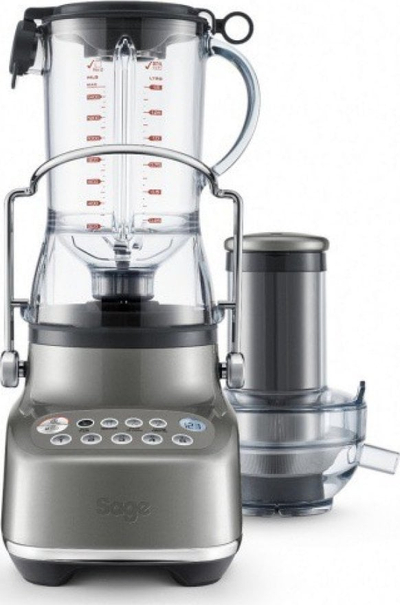 Shtrydhëse dhe blender Sage the 3X Bluicer SJB615, 2 në 1, enë matëse, ngjyrë metalike
