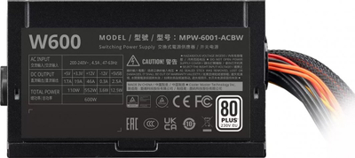 Burim energjie Cooler Master Elite NEX MPW-6001-ACBW-BEU ATX, 600W