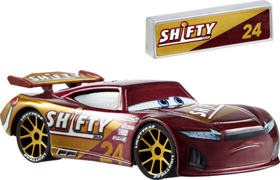 Lodër makinë metalike Disney Cars Nascar DC, 1:55, me pit stop, shumëngjyrëshe