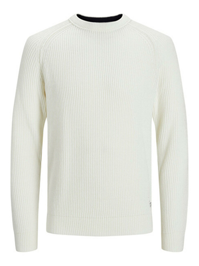 Pulover Jack&Jones JJPANNEL, i bardhë