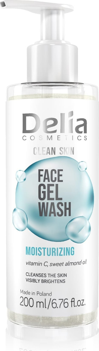 Xел за чистење лице Delia Cosmetics Clean Skin, хидратантен, 200ml