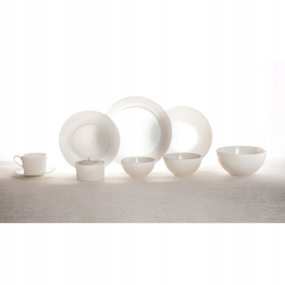 Pjatë e rrafshët RAK Porcelain Spectra, 29 cm, porcelan New Bone China, e bardhë
