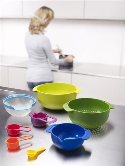 Set enësh kuzhine Joseph Joseph Nest 9 Plus 40031, 9 pjesë, plastikë, shumëngjyrësh